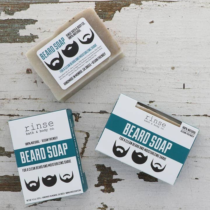 Soap - Beard Bar | Men's Bar Soap | Face Wash for wholesale by Rinse Bath Body Inc