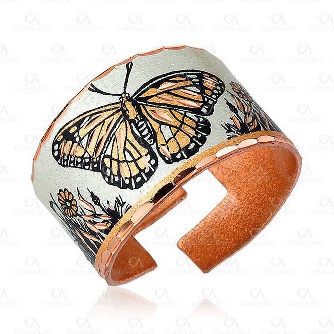 RN 68 Butterfly Adjustable Ring for wholesale by COPPER ARTS INC.
