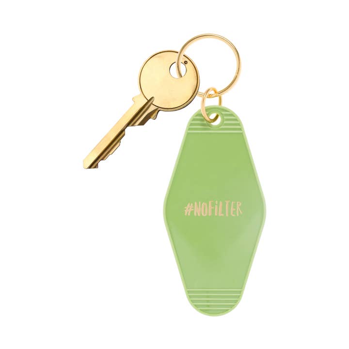 RETRO MOTEL KEYCHAIN "#NOFILTER" for wholesale by BOPS WHOLESALE