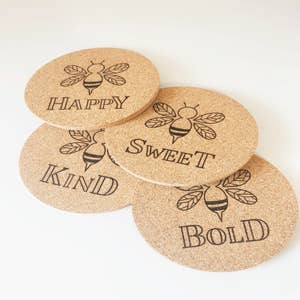 Wholesale Tailai kitchen accessories Blank Coasters for Crafts bulk custom  cork coaster flower for drink From m.