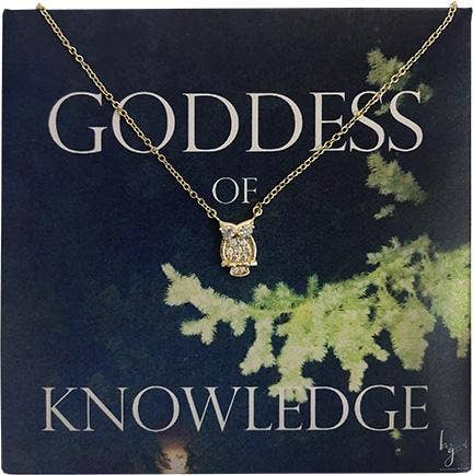 Be the Good - Wholesale Pendant/Charm Necklace - Goddess of Knowledge Pave Owl Necklace1