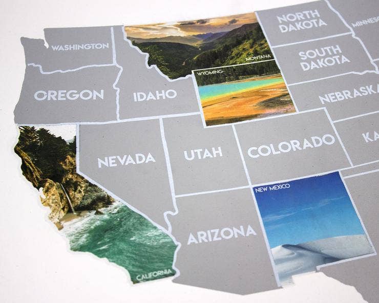 Cascadia Modern - Vendita all'ingrosso Poster - Empire - Poster da graffiare, motivo: America The Beautiful6