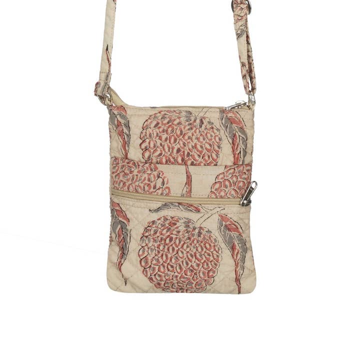 White Lotus Fashions - Wholesale Crossbody Bag - Women's - GreenJute "Walker" Crossbody Bag - Custard Apple(KK1103)