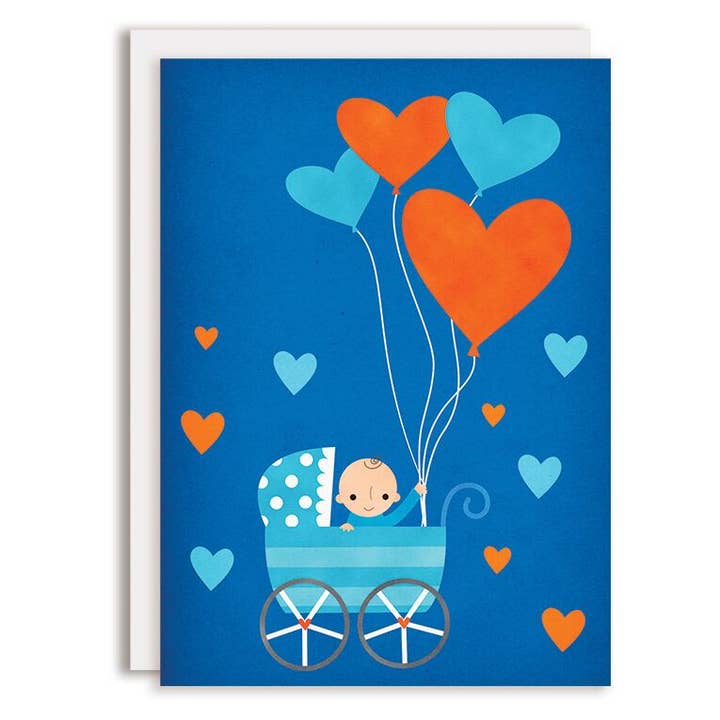 Rosy Designs - Wholesale Baby Card - New Baby Card, Baby Boy Card, Baby Shower Card, Baptism Card