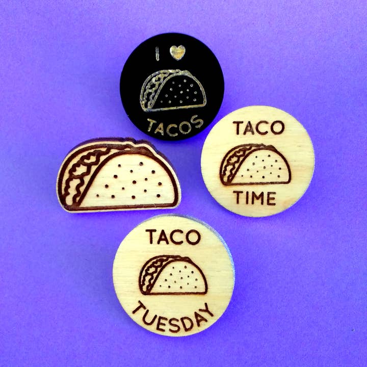 Taco Pin Variety Pack for engroshandel hos Studio Smalls