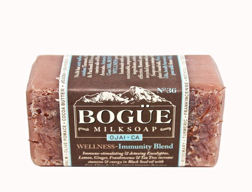 Bogue Milk Soap - Wholesale Bar Soap - No.36 WELLNESS Immunity Blend Goat Milk Bar Soap 4.5oz4