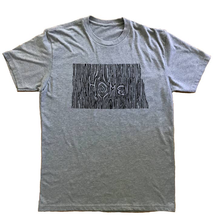 XXL - North Dakota Indgroet State Unisex T-Shirt for engroshandel hos Ingrained Apparel