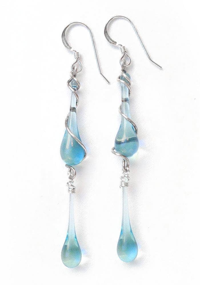 Sundrop Jewelry - Wholesale Dangle Earrings - Gemini Glass Teardrop Earrings2