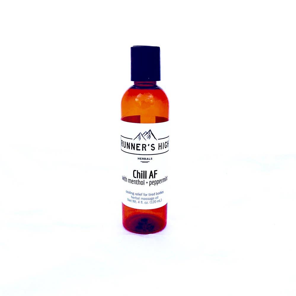 Runner’s High Herbals - Wholesale Massage Oil/Gel - Chill AF Massage Oil - 4 oz0