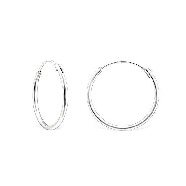 Smooth Hoops Earrings 18mm for wholesale by KIKICHIC