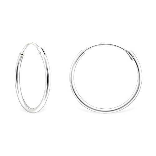Smooth Hoops Earrings 18mm for wholesale by KIKICHIC