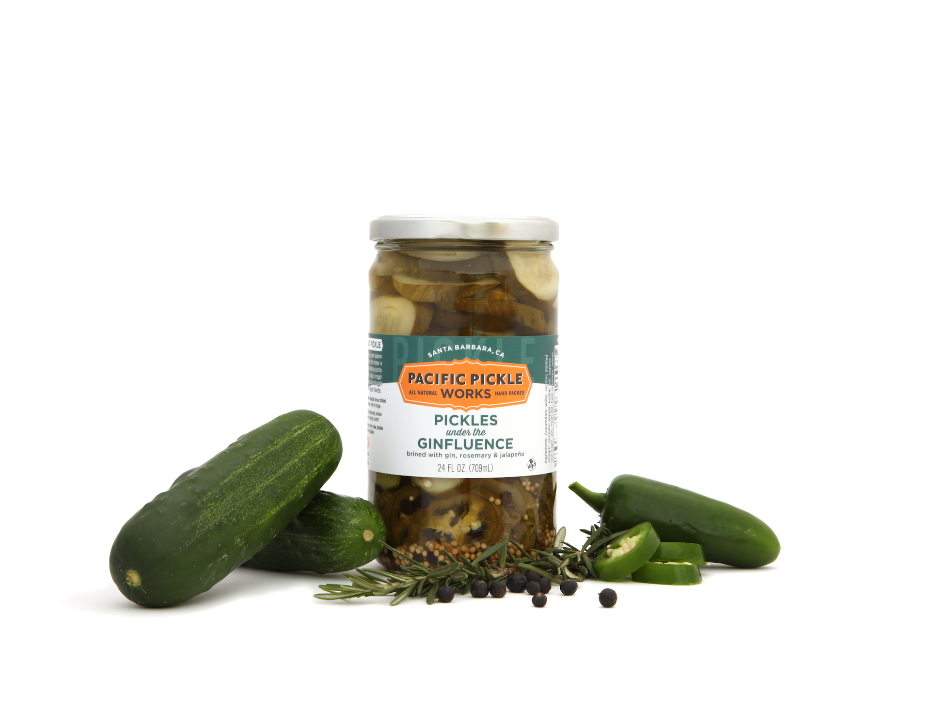 Pacific Pickle Works - Wholesale Pickled Vegetables - Pickles Under The Ginfluence - Pickles brined with gin2