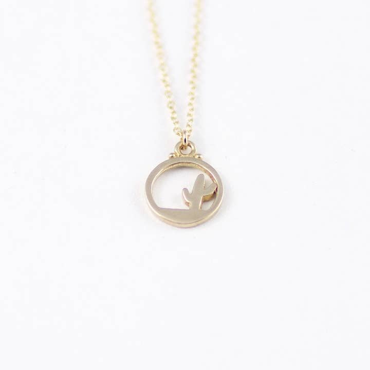 Lovishly - Wholesale Pendant/Charm Necklace - Cactus Necklace- Sterling Silver