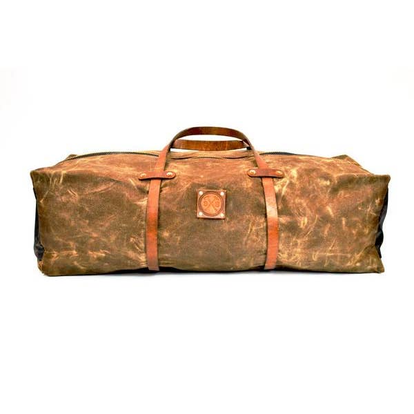 The Hudson Waxed Canvas Duffle Bag for wholesale by Sturdy Brothers