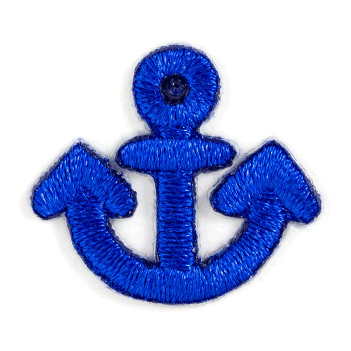 Anchor Embroidered Sticker Patch for wholesale by These Are Things