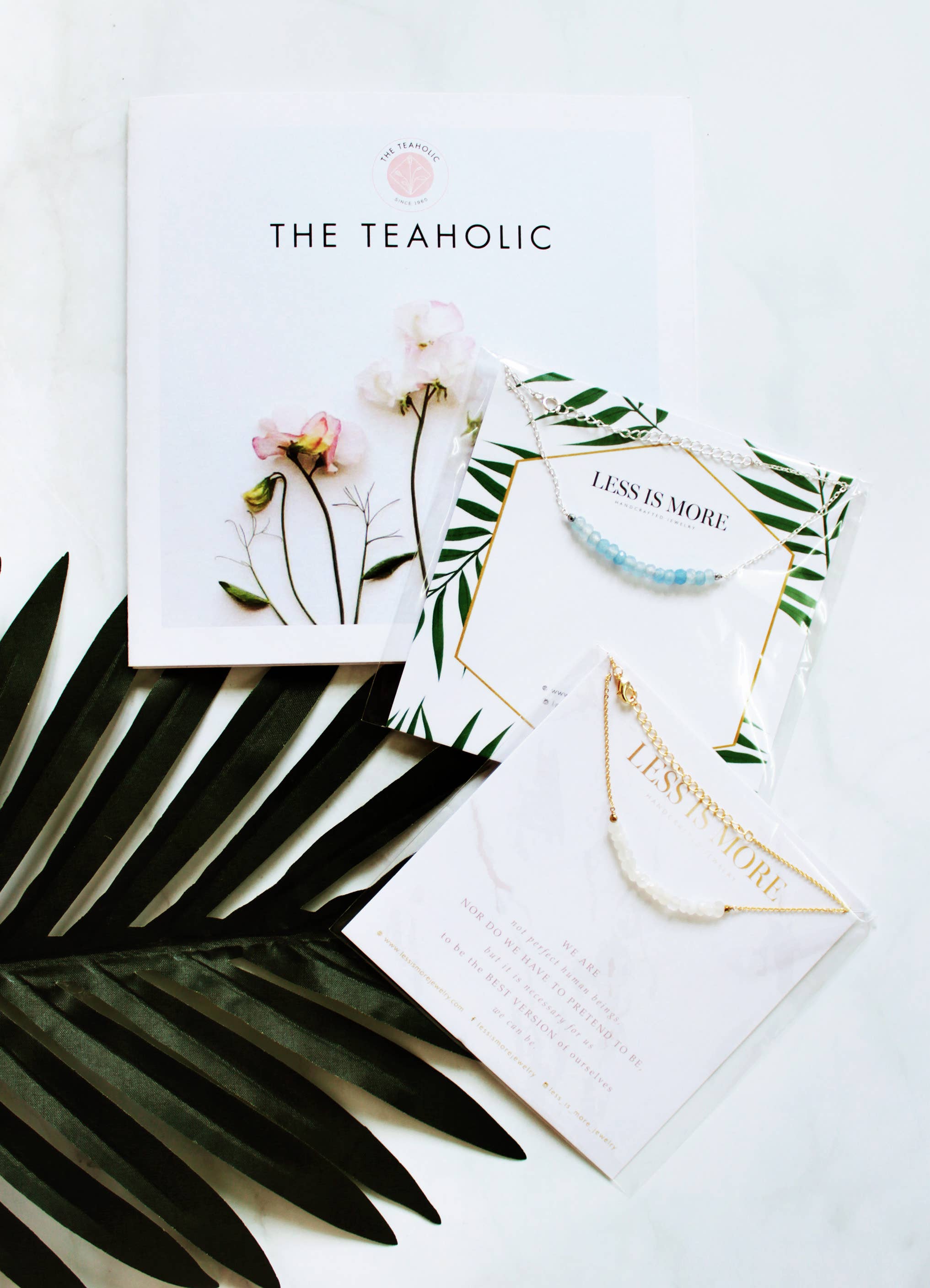 Less is More – Engroshandel Perlehalskæde – Mint Jade Smile halskæde (Guld eller Sølv)2