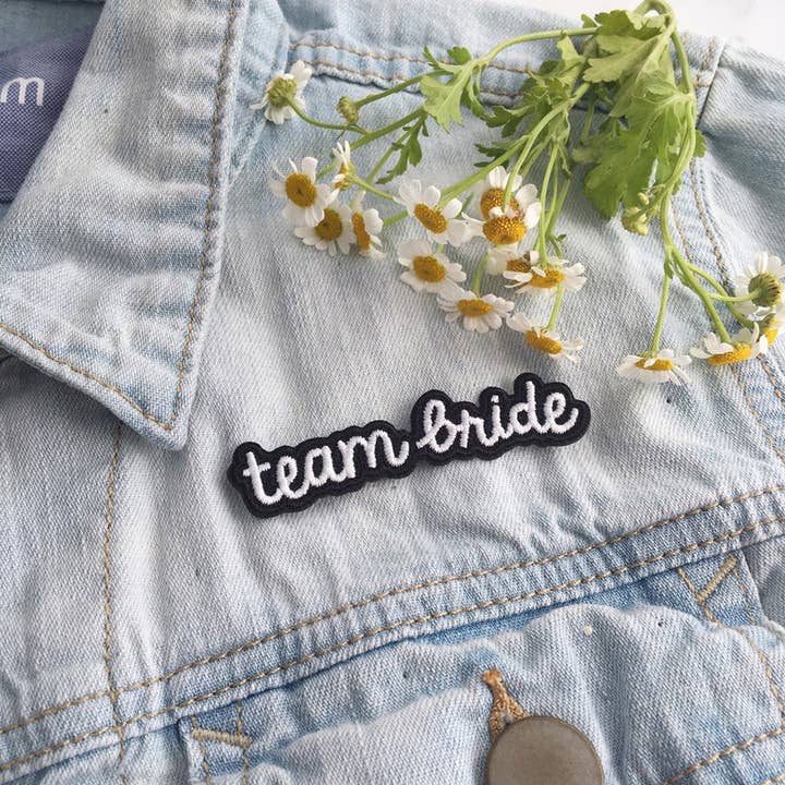 Team Bride Patch for wholesale by Wildflower + Co.