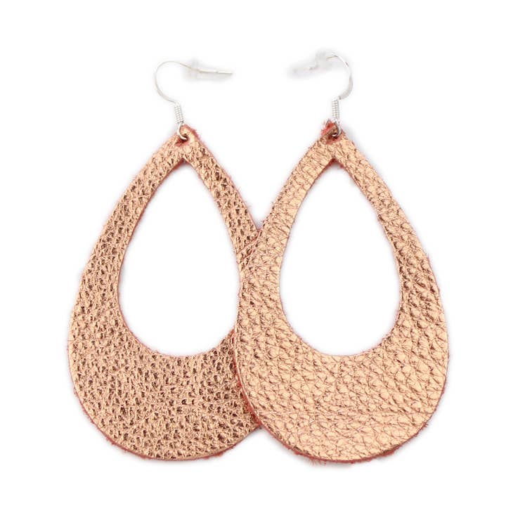 Copper - The Eclipse Leather Earrings for wholesale by OneWild