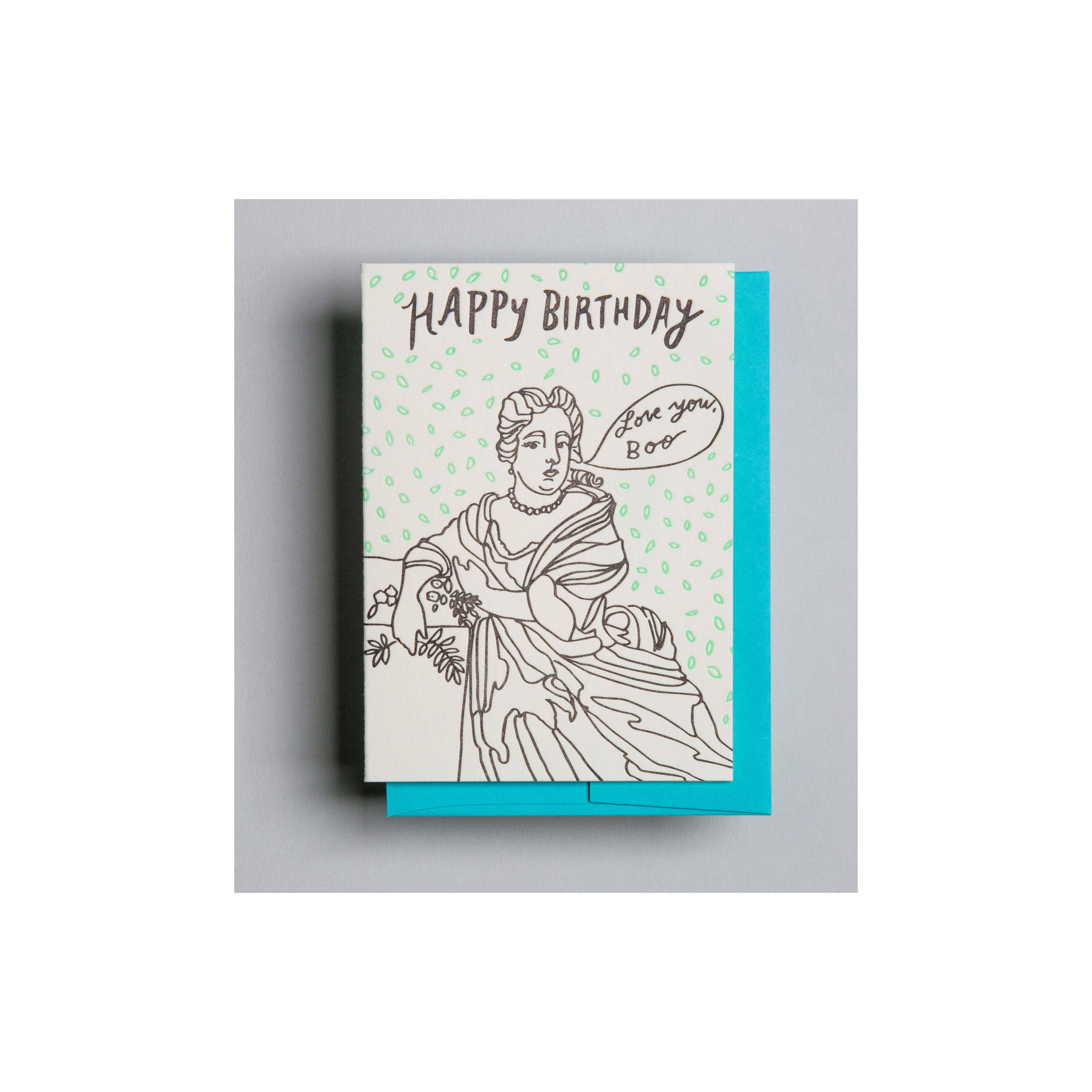 Wolf & Wren Press - Wholesale Birthday Card - Female Portrait Birthday