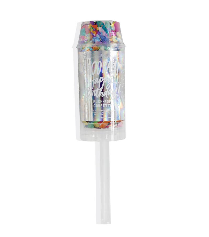 Thimblepress – wholesale Konfetti – Hurra Grattis på födelsedagen Push-Pop Confetti®1