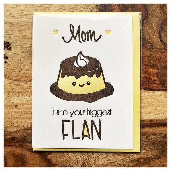 Kiss and Punch - Wholesale Mother's Day Card - Biggest Flan Mom Letterpress Card - Mother's Day - Spring1