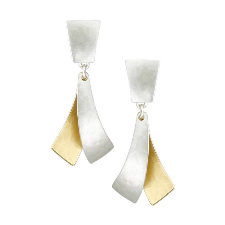 Layered Ribbon Örhänge för wholesale av Marjorie Baer