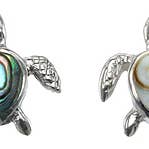 Pendiente de poste de tortuga para venta al por mayor de Indigo Sterling Silver