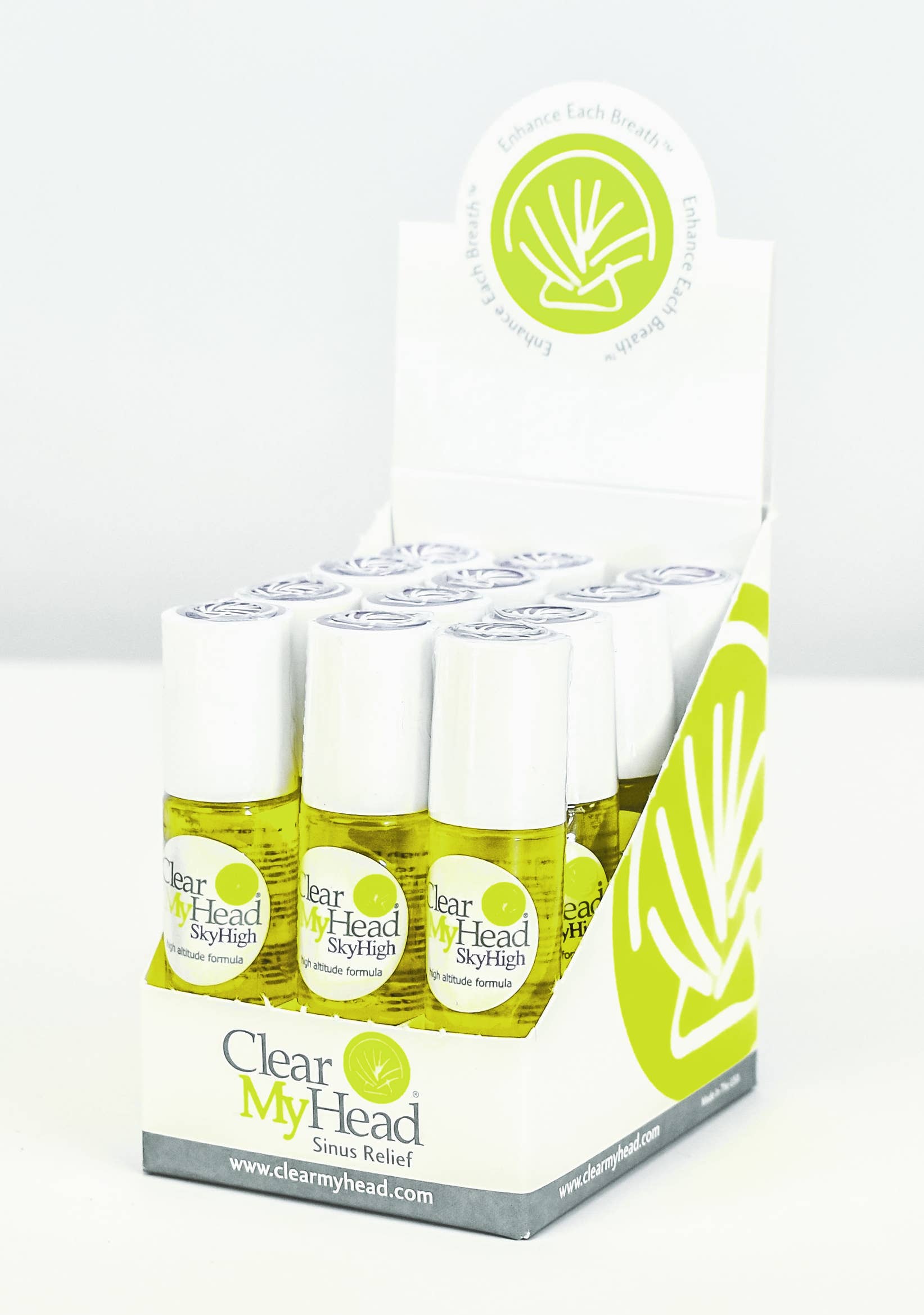 Clear My Head Ltd - Wholesale Roll-on etherische olie - 'Sky High' Altitude Roll-on (bulk boxed)4