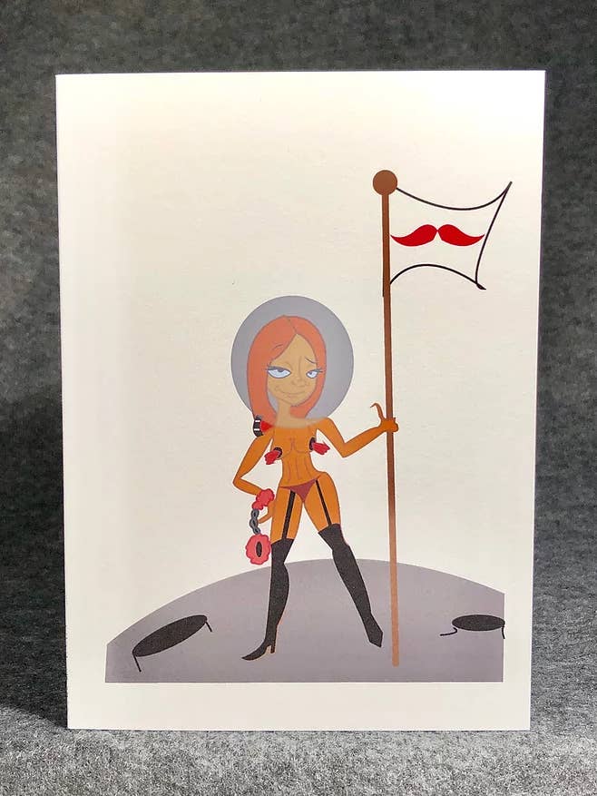 Sally Ride Pervert Birthday Card for wholesale by My Poet Is A Pervert