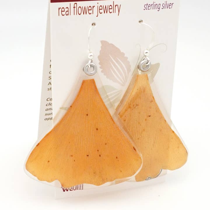 61608 Höst Ginko Leaf Örhängen för wholesale av Petal Connection