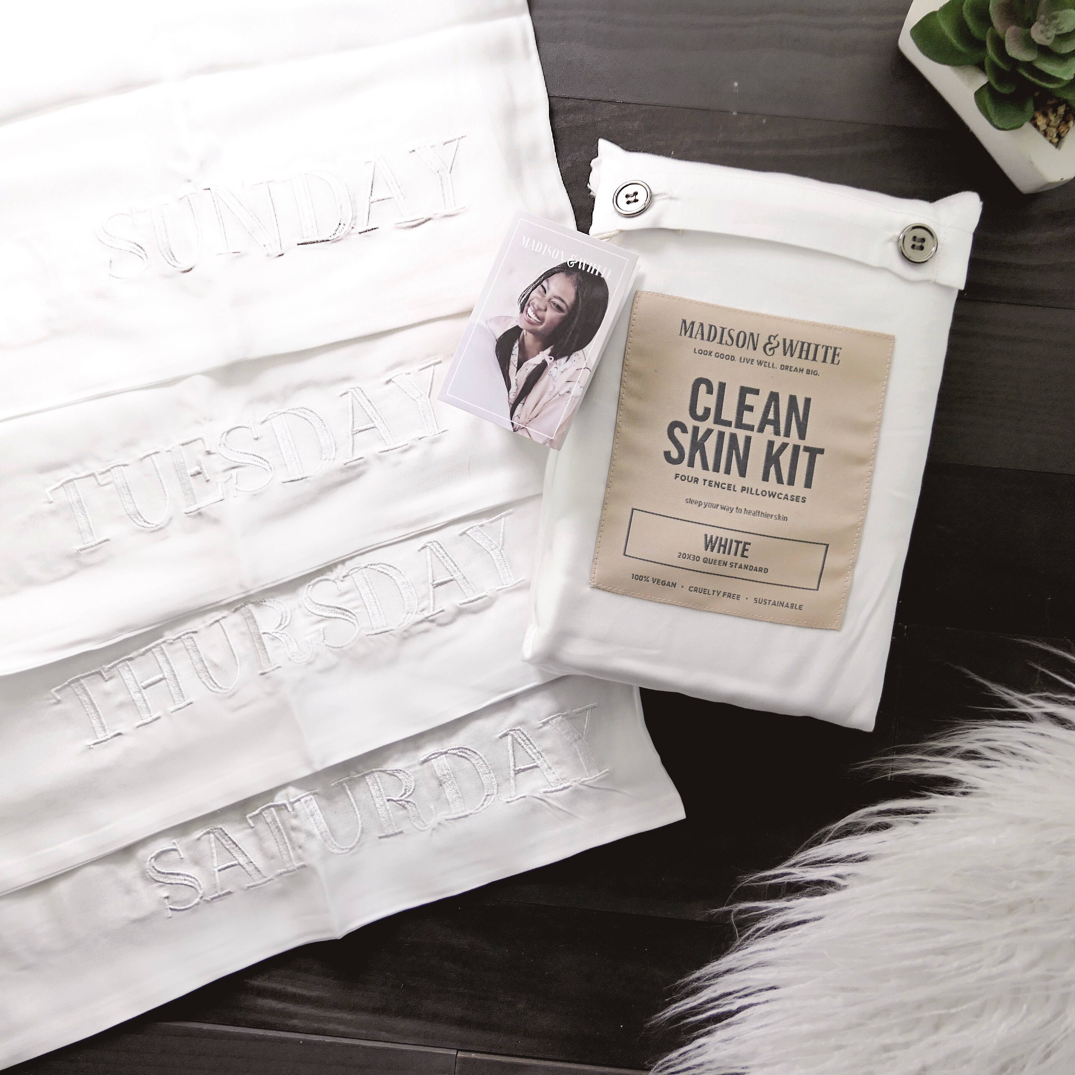 Madison and White - Wholesale Bedding Pillowcase/Sham - Clean Skin Kit1