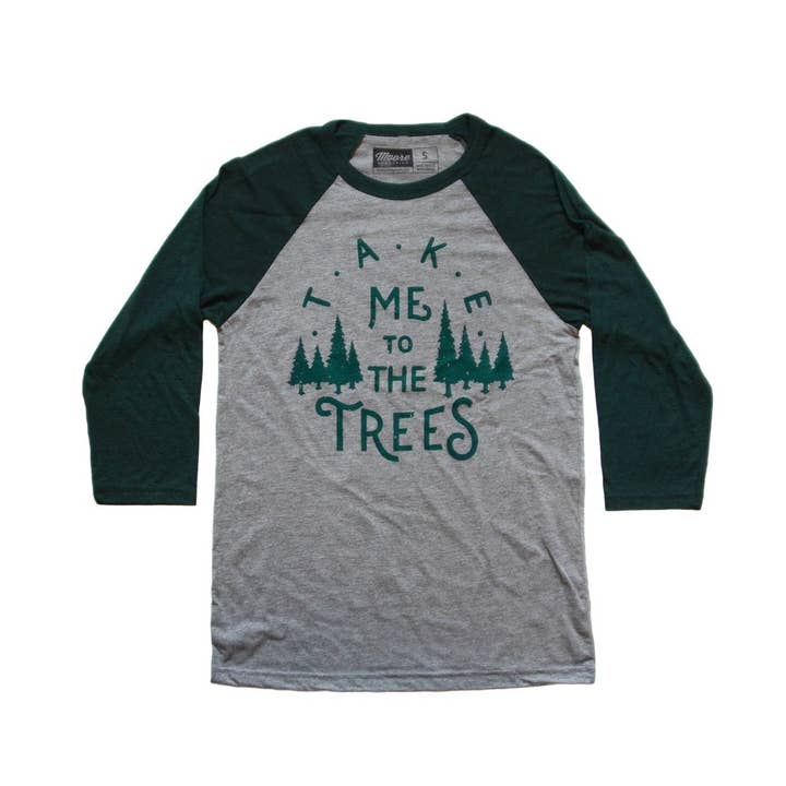 The Trees Baseball Tee for wholesale by Moore Collection