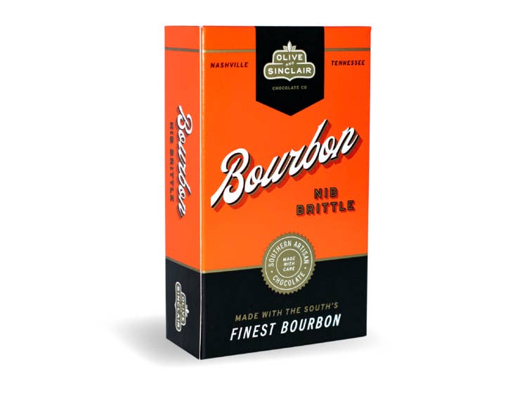 Olive & Sinclair Chocolate - Vente Nougatines - Crocant aux éclats de bourbon