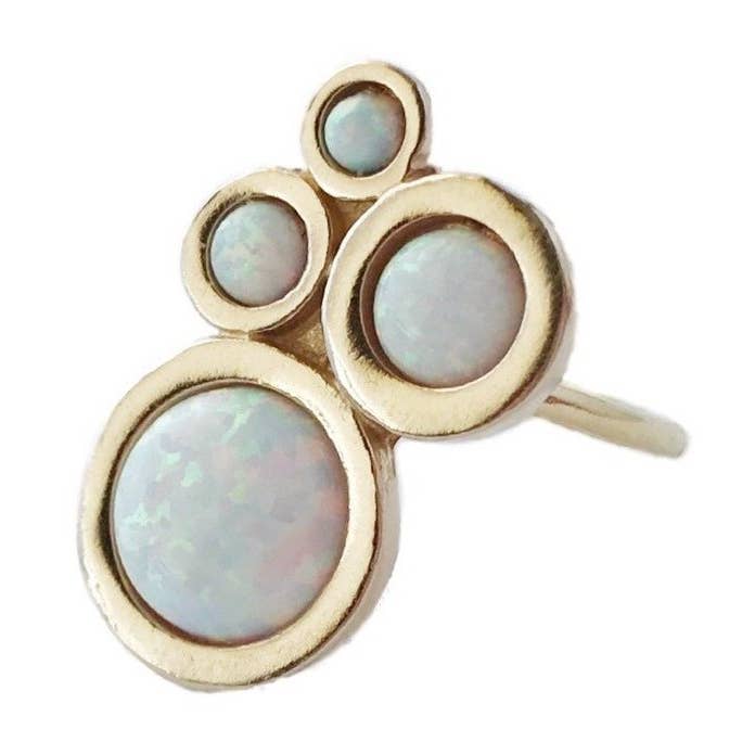 Nebula Ring with Opal for wholesale by Therese Kuempel Jewelry