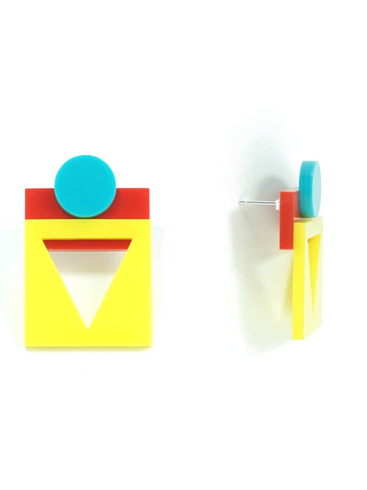 Misstri Blue Single Earring for wholesale by De signature Life
