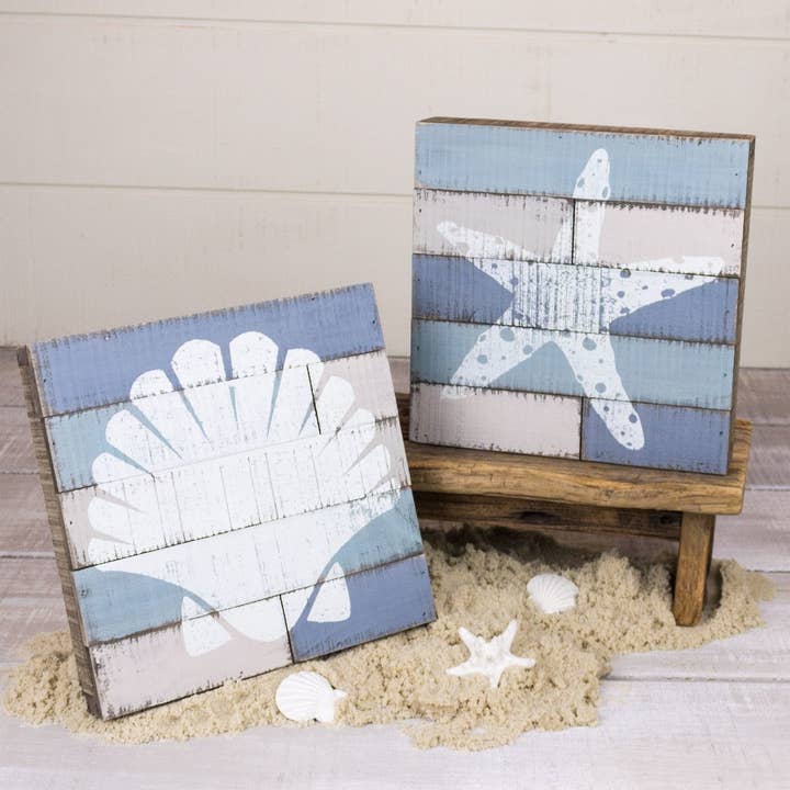 Honey and Me - Wholesale Sign - Large Shell Pallet Sign Set (2A)