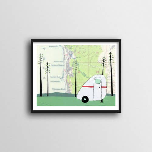 Haystack Rock Art Print for wholesale by Rachel Austin