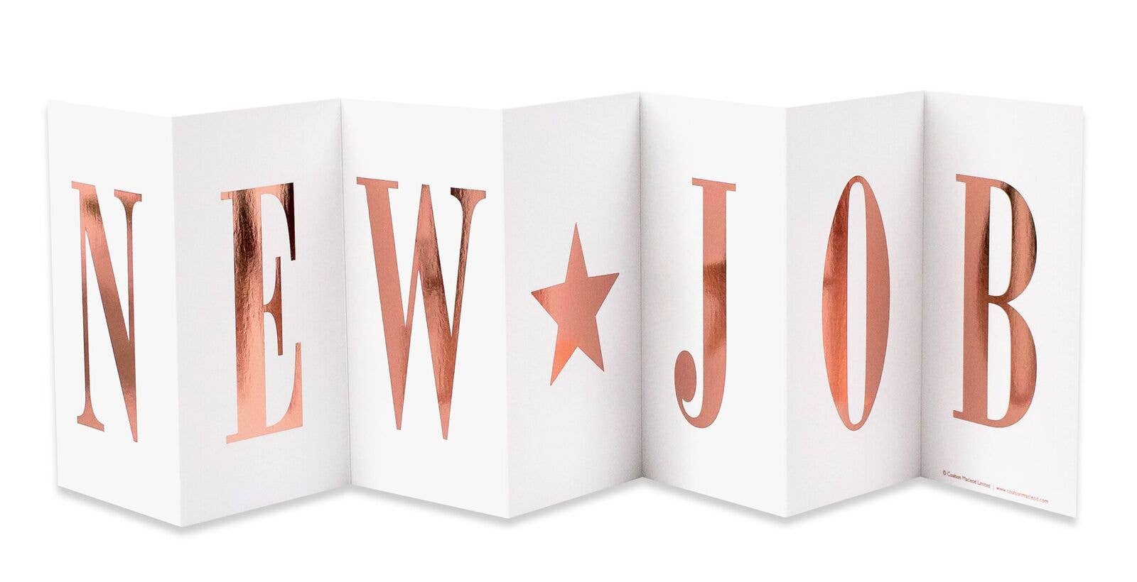 Coulson Macleod (U.S. Duties Paid) - Wholesale Congratulations Card - New Job Foiled Fold Out Concertina Banner Card1