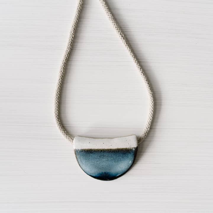 Ink Half Moon Necklace for wholesale by Woodfolk