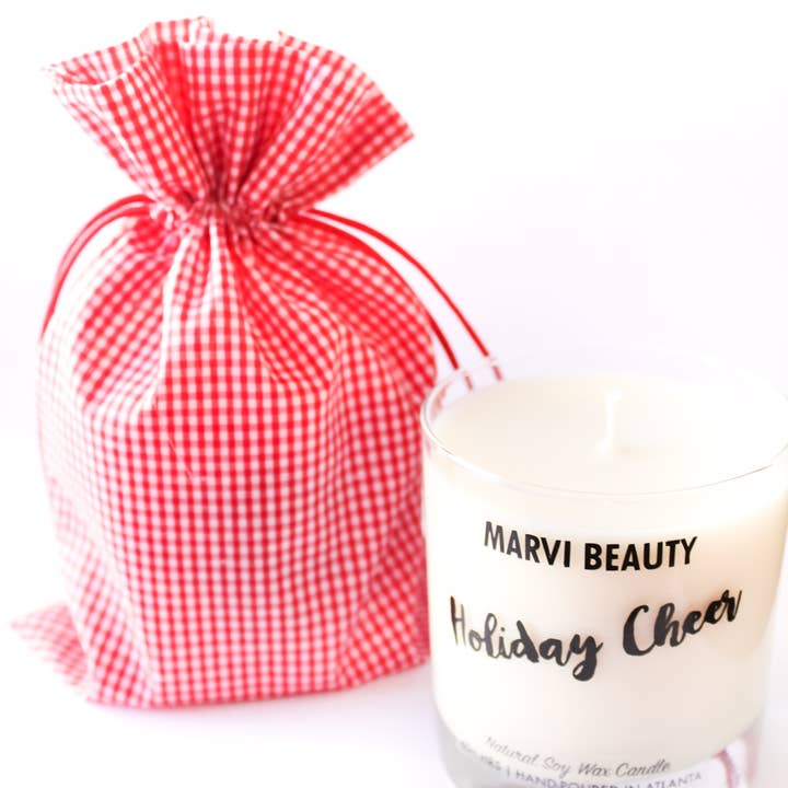 Marvi Beauty - Wholesale Jar/Filled Candle - Holiday Cheer Soy Wax Candle2
