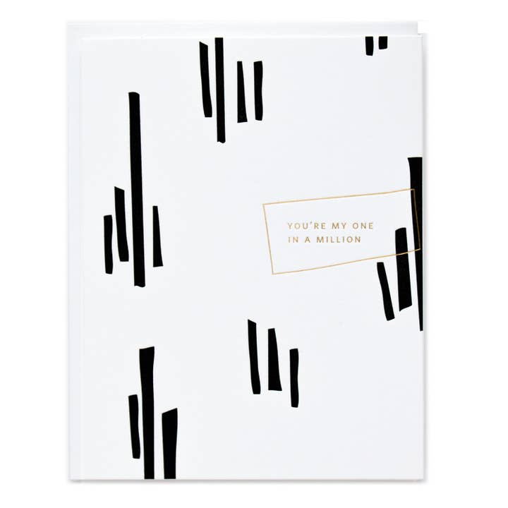 You're My One In A Million Greeting Card for wholesale by Ramona & Ruth