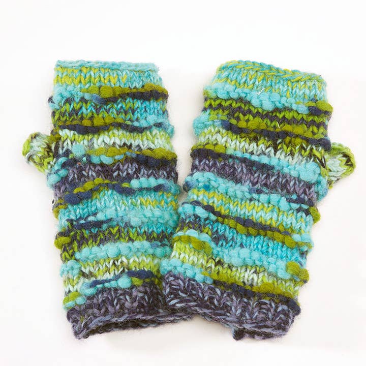 Zig Zag Asian Collection - Wholesale Handschoenen - Dames - Geribbelde vingerloze handschoenen met meerdere strepen3