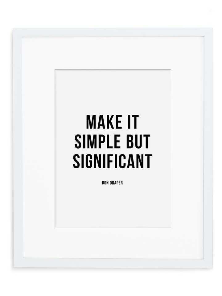 Gør det simpelt kunsttryk for engroshandel hos Swell Made Co.