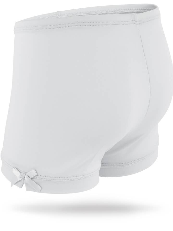 Monkeybar Buddies - Wholesale Shorts - Kids - White as Snow Girls Spandex Shorts