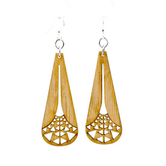 Illuminating Tri Bamboo Earrings for wholesale by Green Tree Jewelry