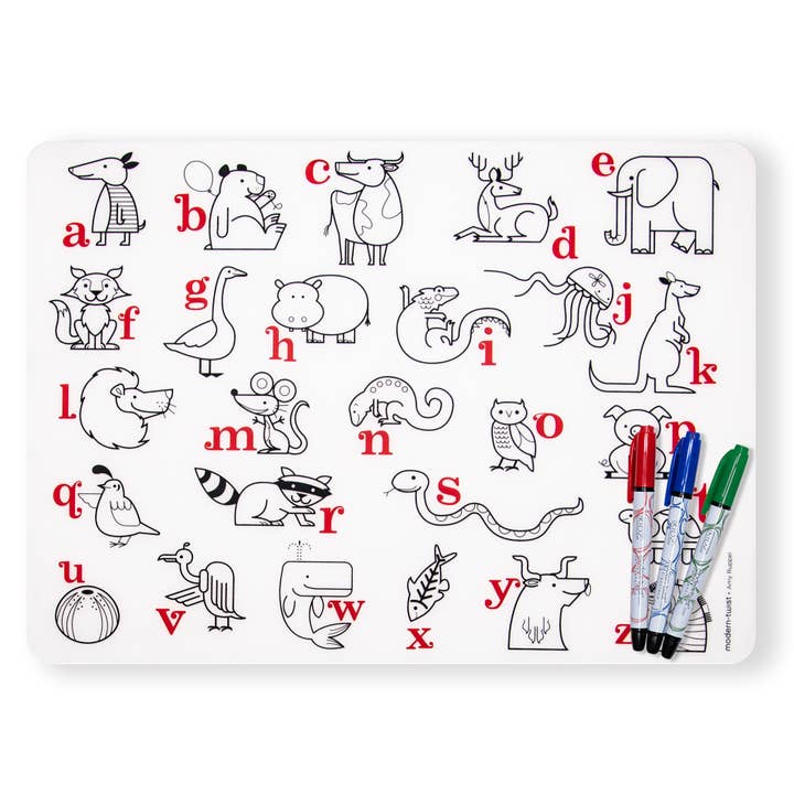 Mark-Mat Set: Alphabet Animals for wholesale by modern-twist