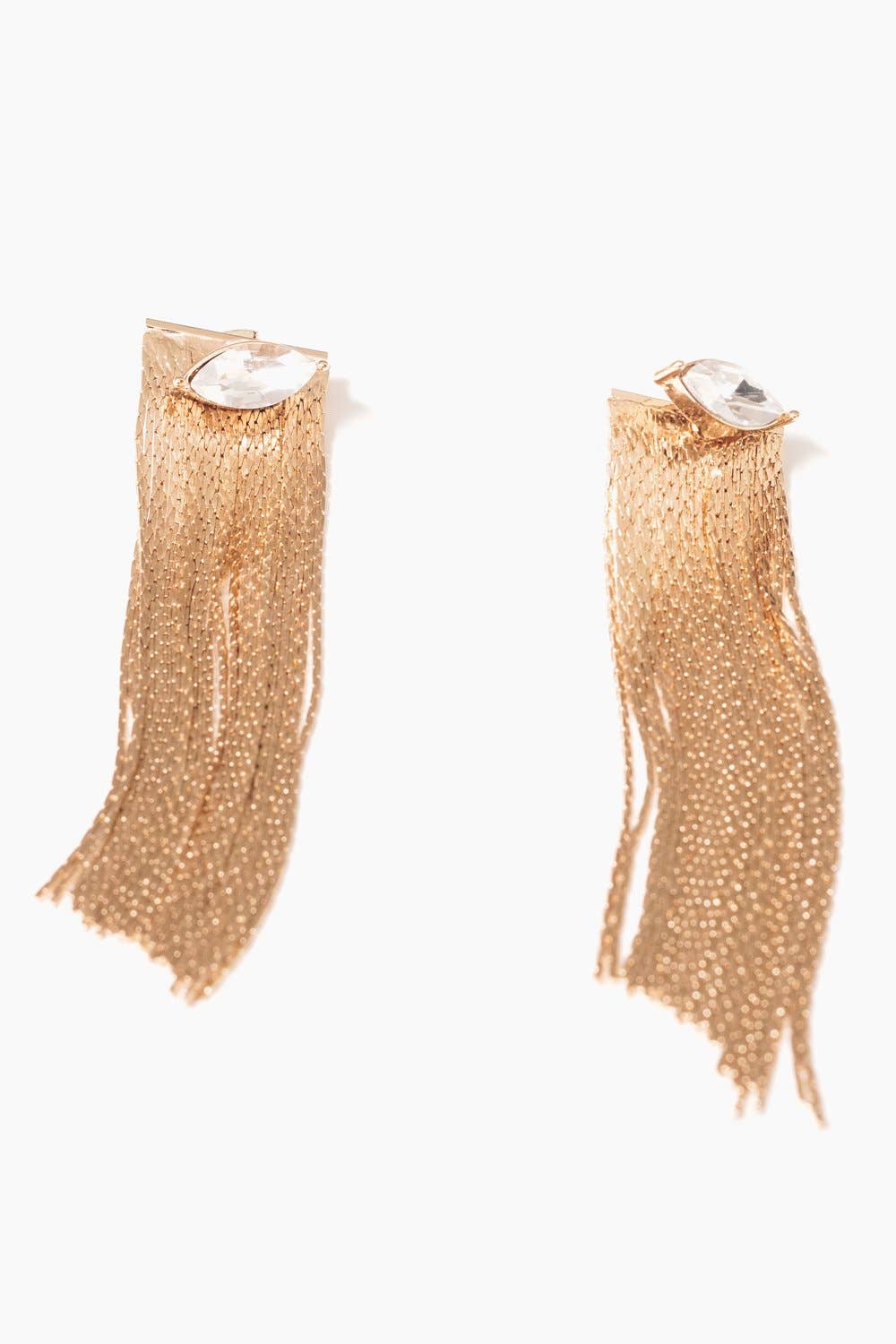 Janna Conner - Wholesale Tassel earrings - Crystal Marquis Fringe Earrings - 18k Gold Plating