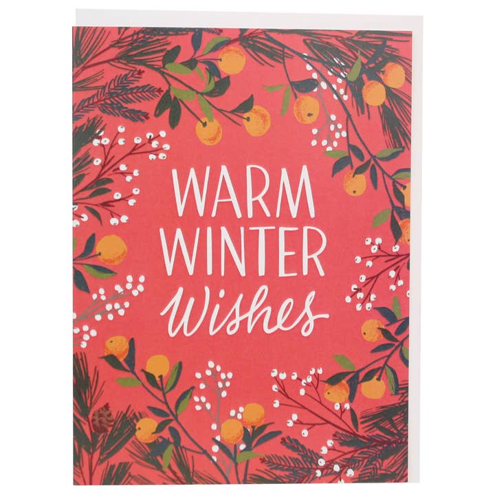 Clementines and Botanicals Holiday Card for wholesale by Smudge Ink