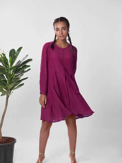 Clothcrafte - Wholesale Dress - Women's - Grape Dress0