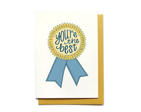 Hennel Paper Co. - Wholesale Thank You Card - Thank You Card - Blue Ribbon0
